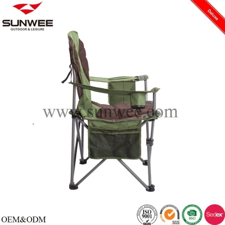 Camping chair with magazine pocket