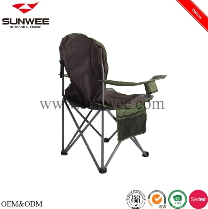 Camping chair with side pocket